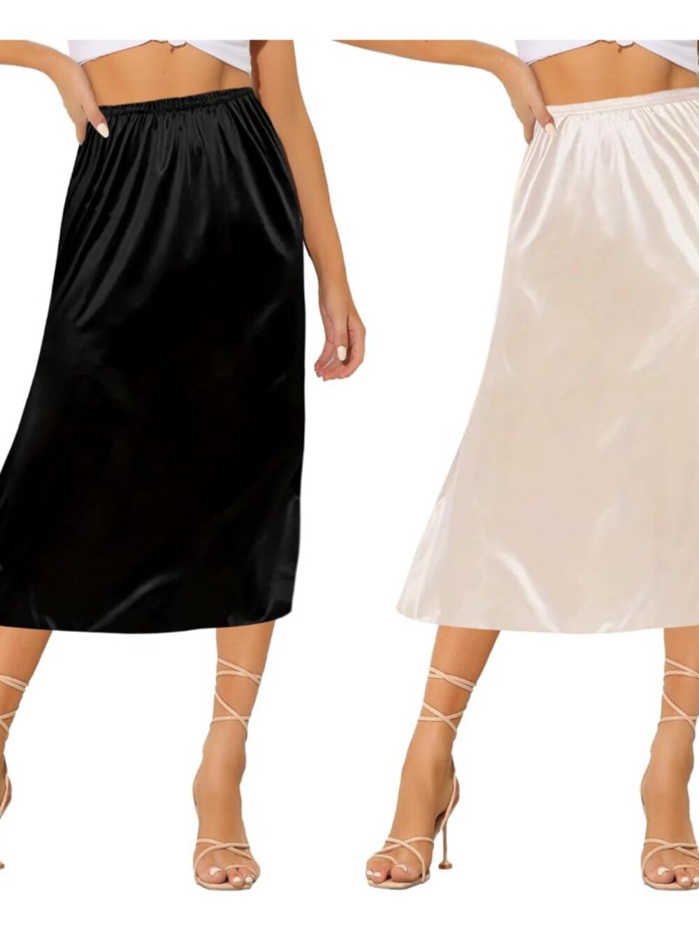 2 Pieces Half Slips for Under Dress Underskirt